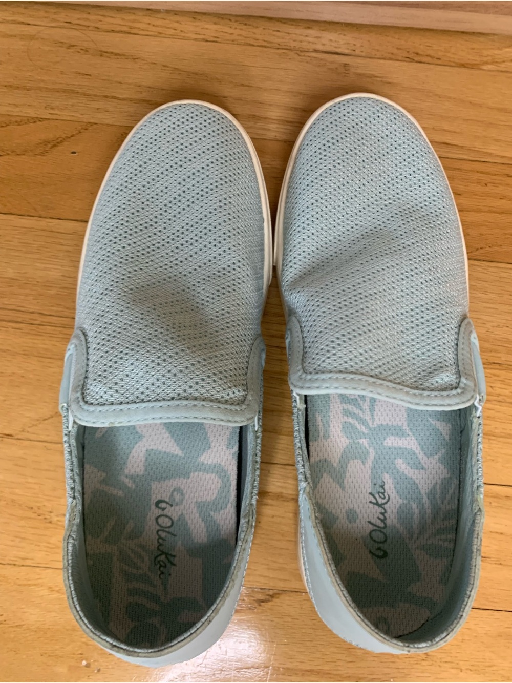 OluKai Pehuea Light Blue Women's Slip-On Shoes - Size 7 - Picture 5 of 7